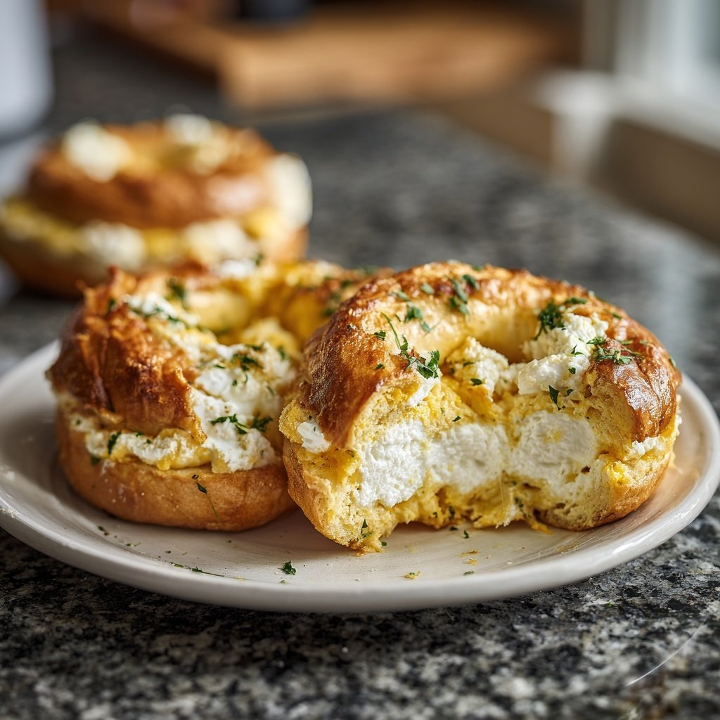 Protein Bagels With Egg Whites