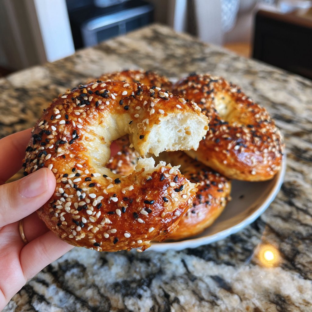 Greek Yogurt Protein Bagels Baked