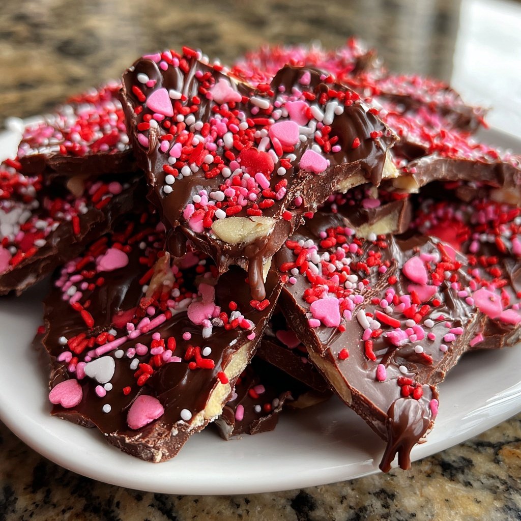 Valentines Treats Chocolate Bark