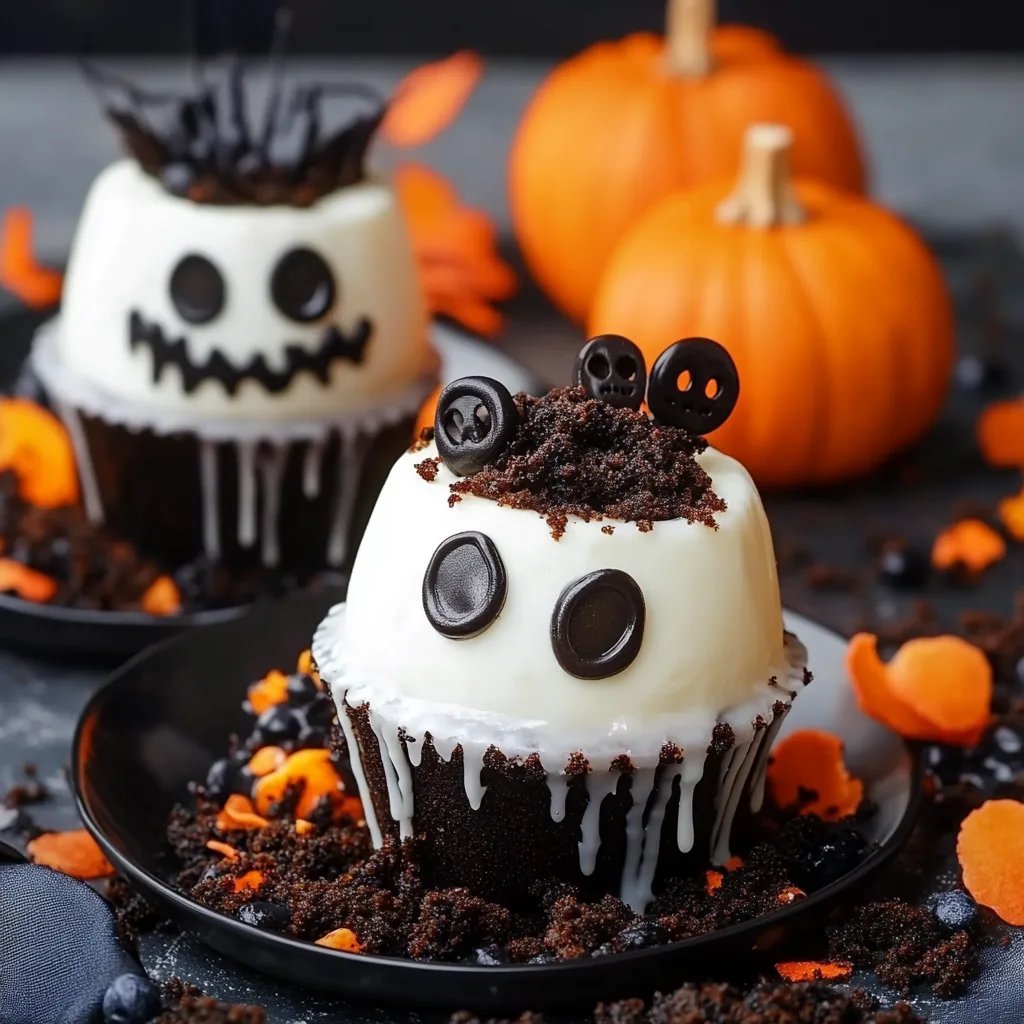 Spooky Graveyard Dirt Cake Cups