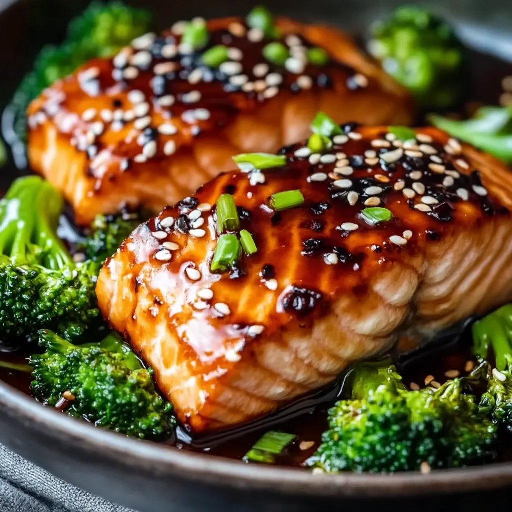 One-Pan Teriyaki Salmon & Broccoli