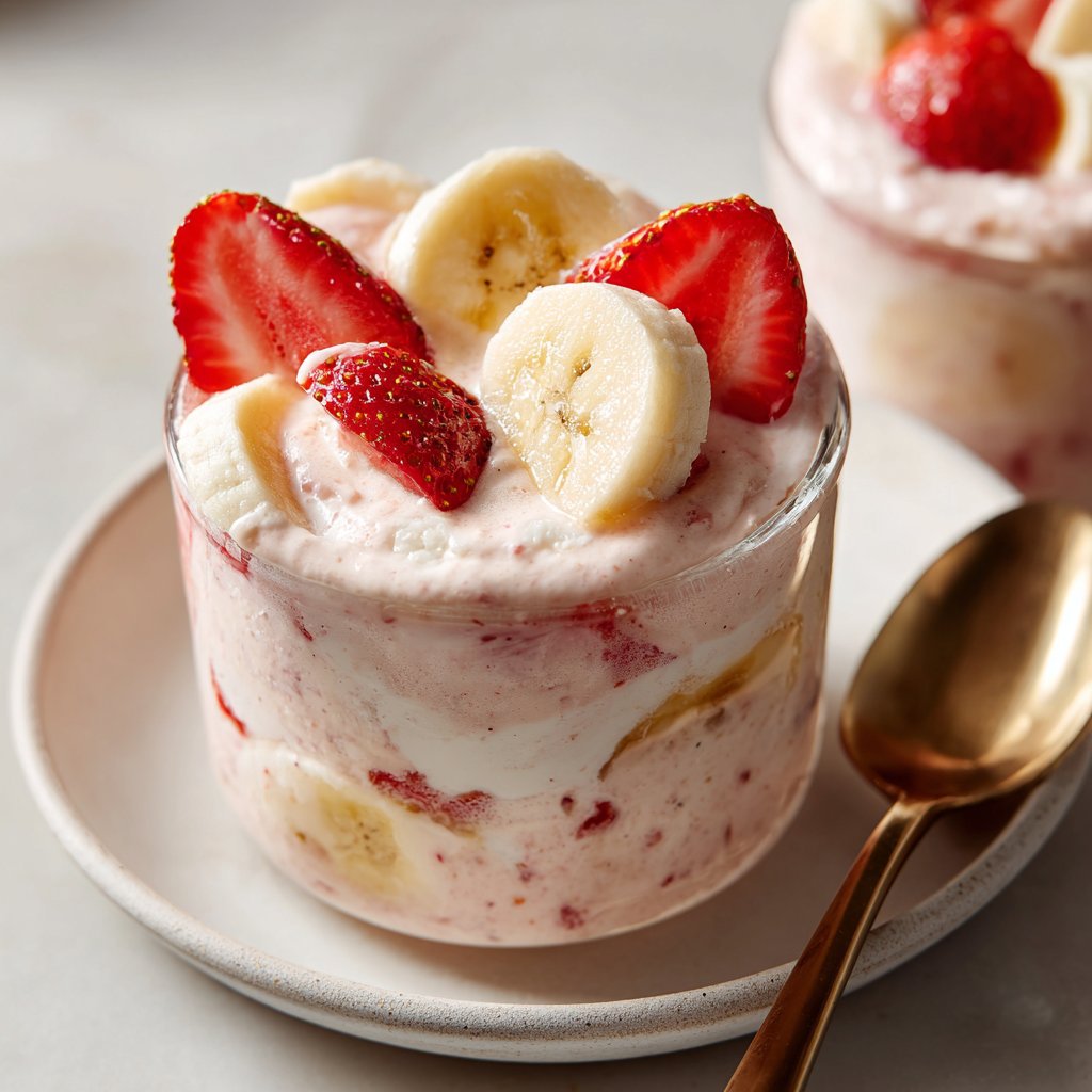 Strawberry Banana Yogurt Cups