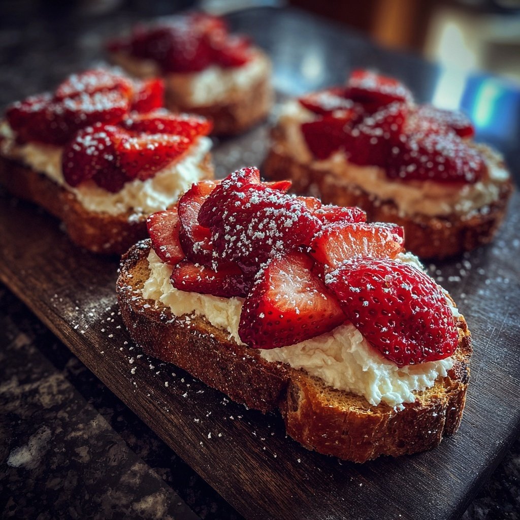 Strawberry Cream Cheese Breakfast Toast
