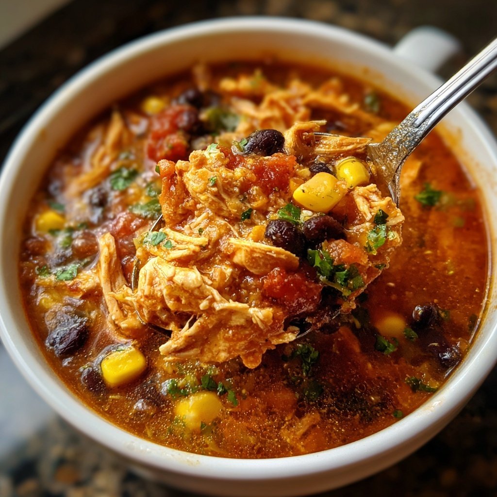 Family-Favorite Crockpot Chicken Taco Soup