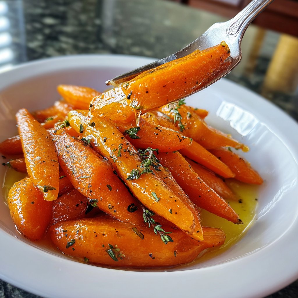 Romantic Honey Glazed Carrots with Thyme