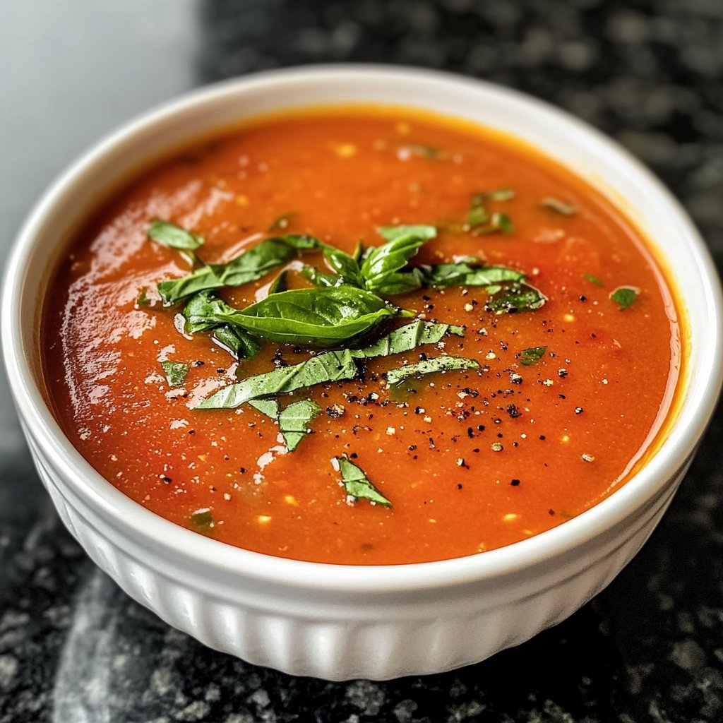 Sunday Slow Simmered Tomato Soup