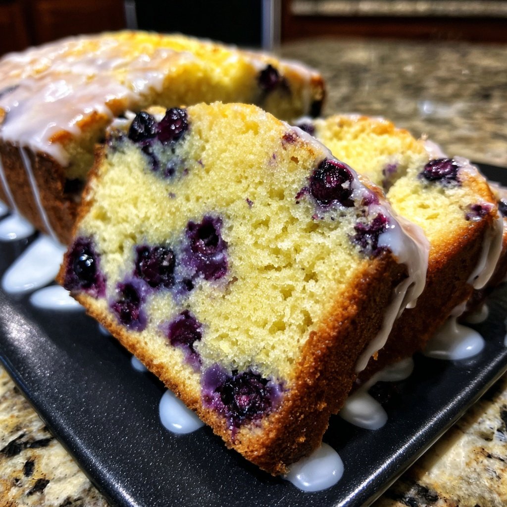 Baking & Desserts Lemon Blueberry Loaf Cake