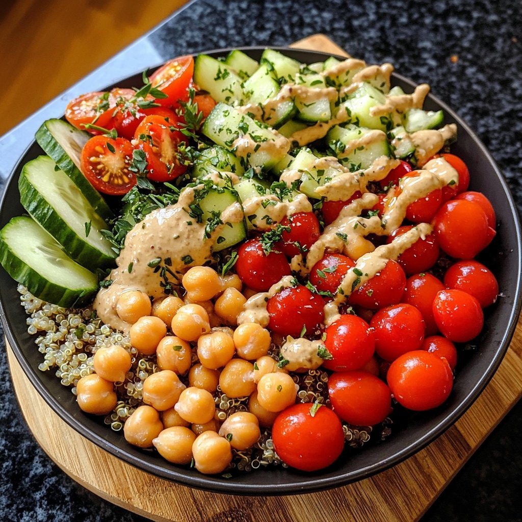Healthy Mediterranean Grain Bowl