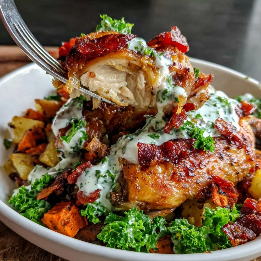 Rotisserie Chicken And Sweet Potato Hash