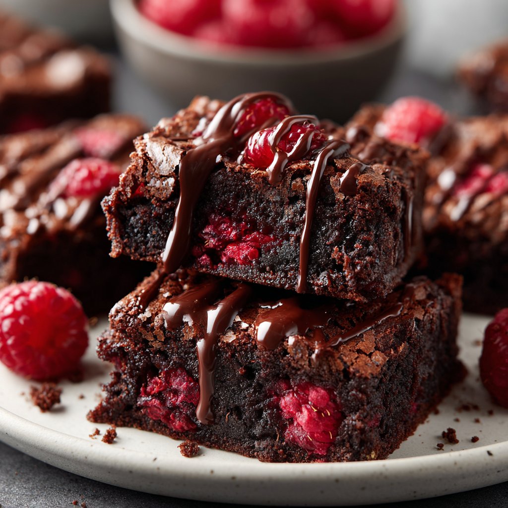 Chocolate Raspberry Brownies