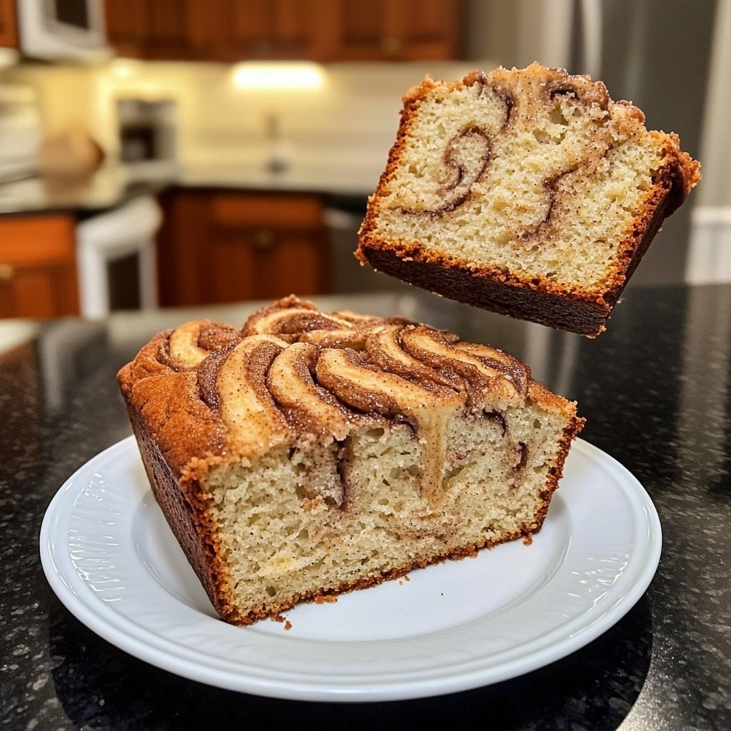 Homemade Cinnamon Swirl Banana Bread