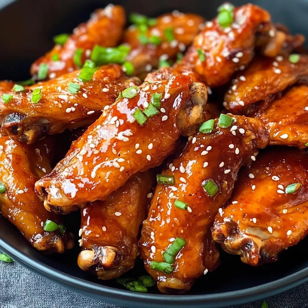 Sweet Honey Garlic Chicken Wings