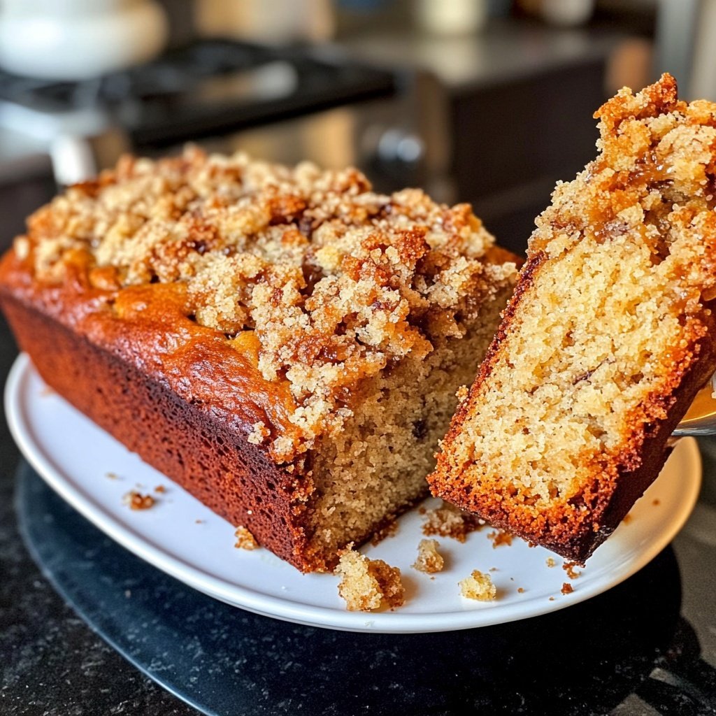 Banana Bread with Brown Sugar Streusel Recipe
