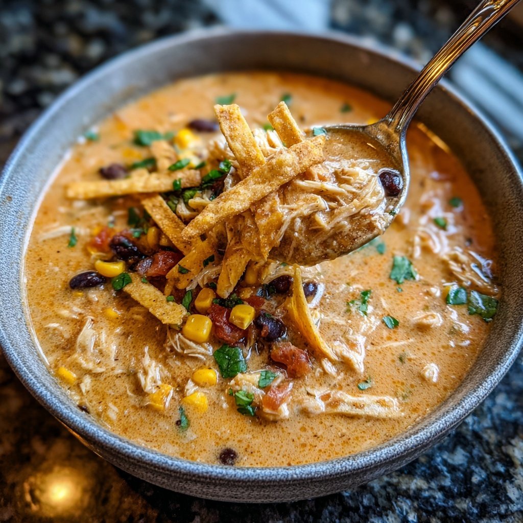 Creamy Chicken Tortilla Soup