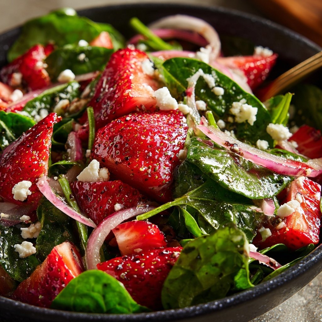 Fresh Strawberry Spinach Salad